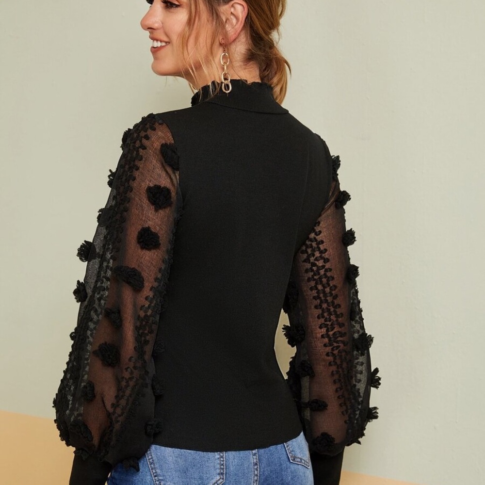 MELANIE Puff Sleeve Blouse - Picture 3 of 4